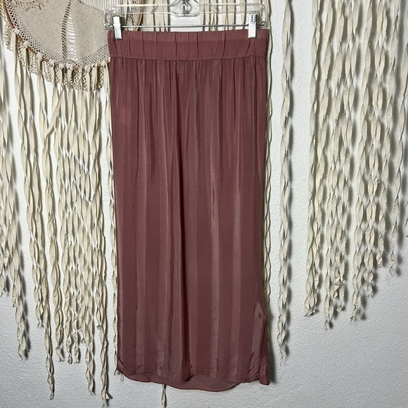 Humanoid Mauve Faux Wrap Skirt Size SM - Picture 3 of 8